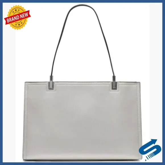 Vegan Leather Triple Compartment Tote with Adjustable Strap